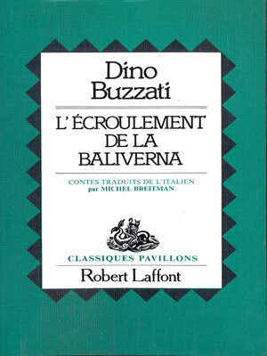 cover image of L'écroulement de la Baliverna--Classiques Pavillons
